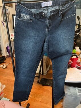 One 5 one , Women's Dark Blue Stretch Denim Jeans